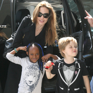 Angelina Jolie, Zahara, Shiloh Angelina Jolie, Zahara, Shiloh